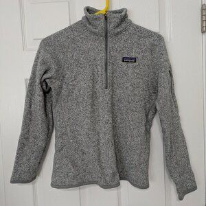 Patagonia Pullover Fleece 1/4 Zip Long Sleeve Gray Top Women's S